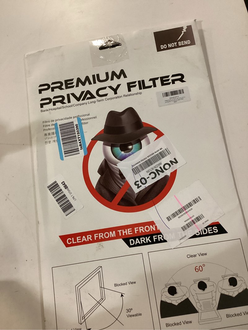 Condition photo showing New/Like New for magicmoon 2-pack 24 inch computer privacy screen filter, anti-spy/glare protector film for widescreen monitor with 16:9 aspect ratio (width x height: 531mm x 298mm) [2 pack] 24 inch 16:9 aspect ratio
