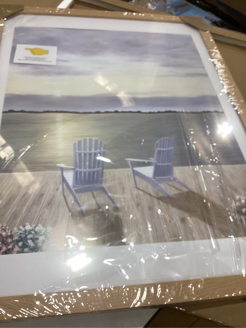 Condition photo showing Good Condition for vnvnk 18x24 frame natural wood color picture frame-1 pcs, perfect for 18x24 inch picture without mat or 16x20 inch picture with mat, home wall decor picture frame 18x24 natural