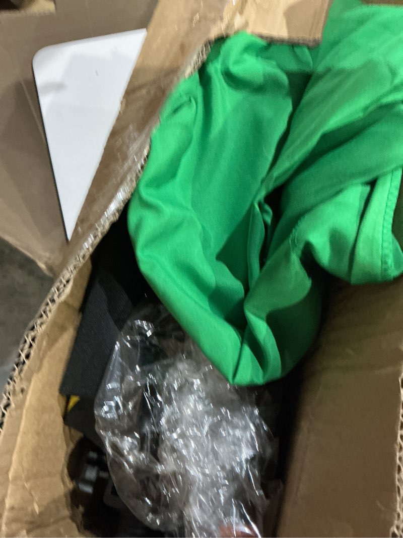 Condition photo showing Good Condition for green screen backdrop kit 6.5x5ft,portable greenscreen background with stand,adjustable t-shape photo backdrop stand for photography, streaming,video,studio,party,zoom 6.5 x 5 ft with greenscreen