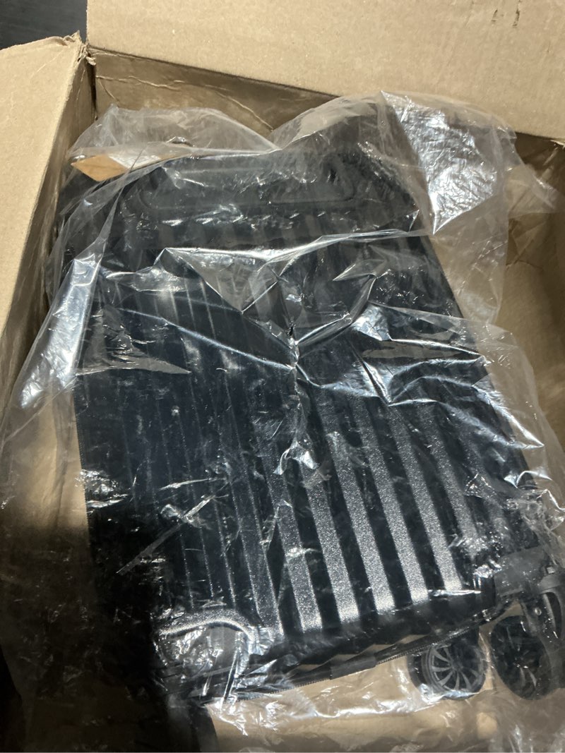 Condition photo showing Good Condition for Personal Item Small Suitcase 18x14x8 Inches Hardside Built In TSA Lock & USB Port Lightweight Luggage With Removable Silent Wheels Underseat Carry-On Bag For Spirit and Frontier (Black)