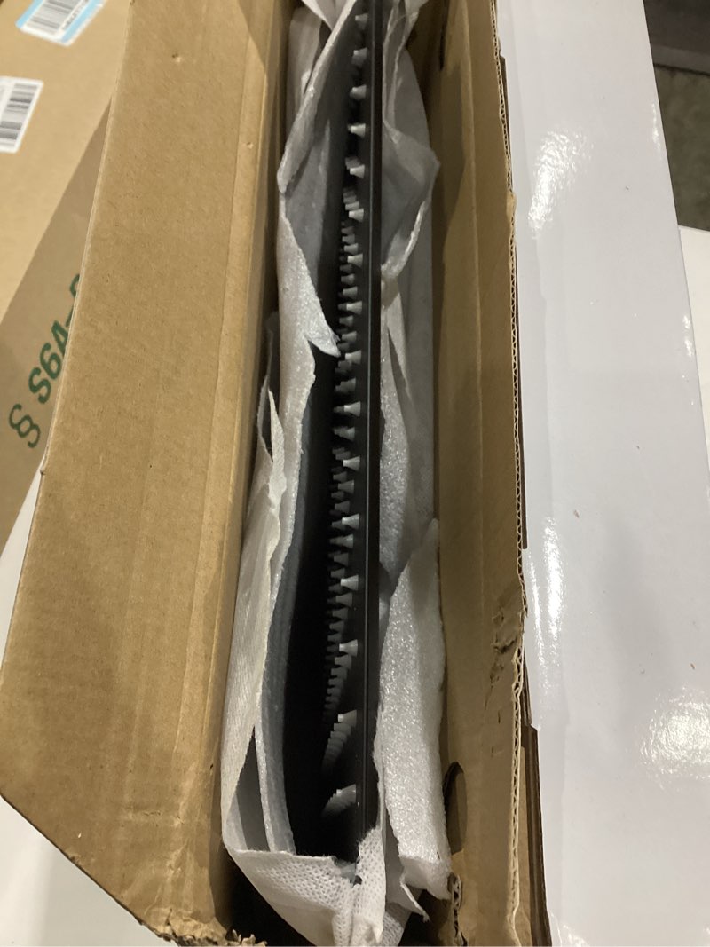 Condition photo showing As Is for harjue shower head with extension arm, high pressure square with showerarm, stainless steel rainfall-waterfall full body coverage (16'' shower with 20'' arm, matte black) 16'' shower with 20'' arm matte black
