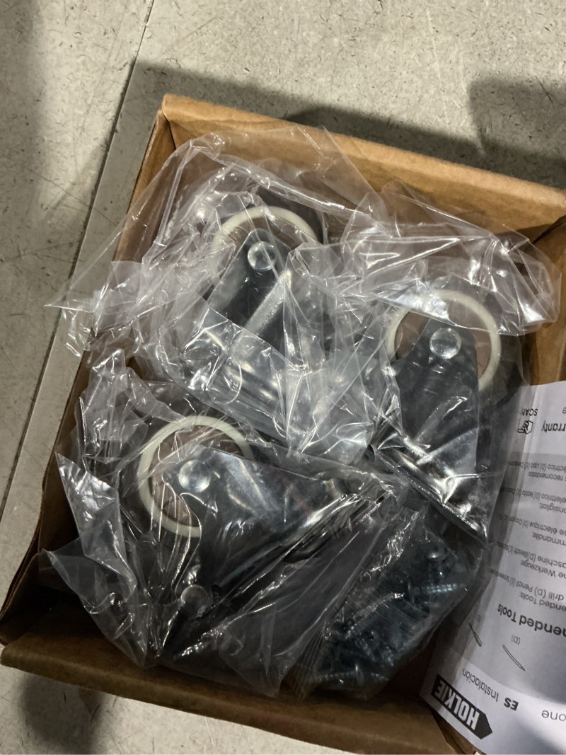 Condition photo showing Good Condition for holkie 2 inch side mount casters set of 4 supporting up to 250 lbs heavy duty furniture wheels with thickened l-shaped mounting plate ideal for coffe tables?plant stands?cribs?2 with brakes?