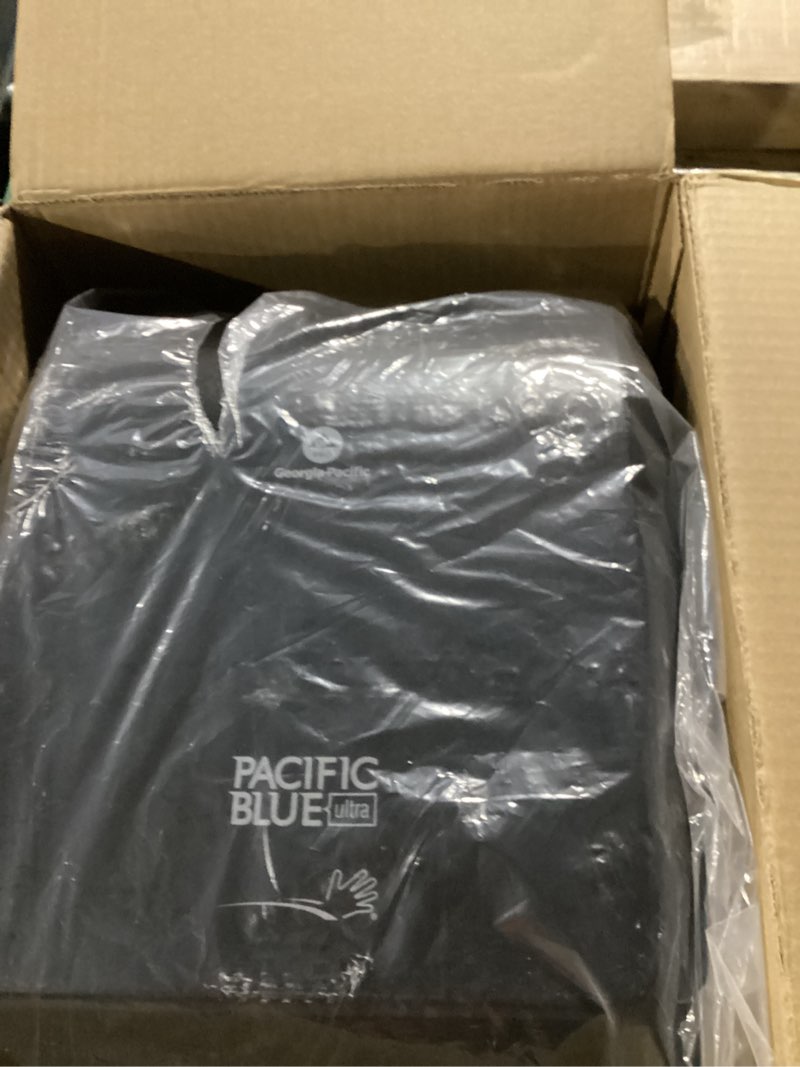 Condition photo showing As Is for pacific blue ultra 8" high-capacity automated touchless paper towel dispenser by gp pro (georgia-pacific); black; 59590; 12.9" w x 9" d x 16" h; 1 dispenser automated dispenser