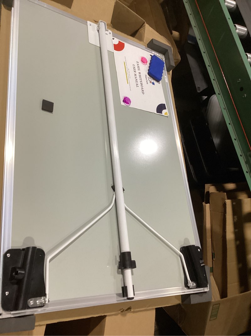 Condition photo showing Good Condition for maxtek easel white board - magnetic tripod whiteboard portable dry erase board 36 x 24 inches flipchart easel board height adjustable, 3' x 2' portable white board