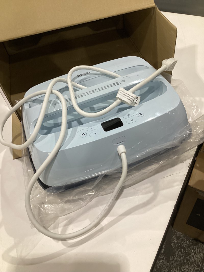 Condition photo showing Good Condition for (USED, NOT TESTED) Cricut EasyPress 3 Smart Heat Press Machine with Built-in Bluetooth for T-Shirts, Pillows, Tote Bags & More, Advanced Ceramic-Coated Heat Plate with Precise Temperature Control (12 in x 10 in)