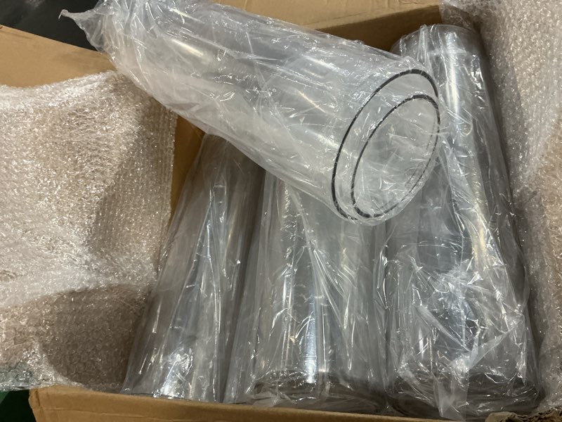 Condition photo showing Good Condition for Nuogo 12 Pcs Plastic Clear Cylinder Vase for Home 16 Inch Acrylic Flower Clear Vase Centerpiece for Centerpieces Wedding Party Decorations