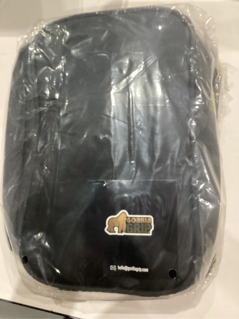 Condition photo showing New/Like New for GORILLA GRIP Reusable Insulated Lunch Box Bag for Women Men, Large Leakproof Soft Cooler Bags, Multiple Compartments, Mesh Pockets, Adjustable Strap, Food Tote Keeps Drinks Cold, 8L, 10x9, Black 8L Black