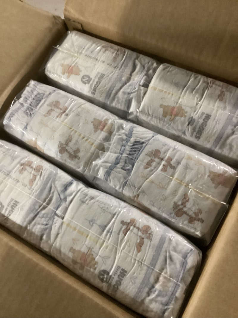 Condition photo showing New/Like New for huggies size newborn diapers, little snugglers baby diapers, size newborn (up to 10 lbs), 144 count, packaging may vary