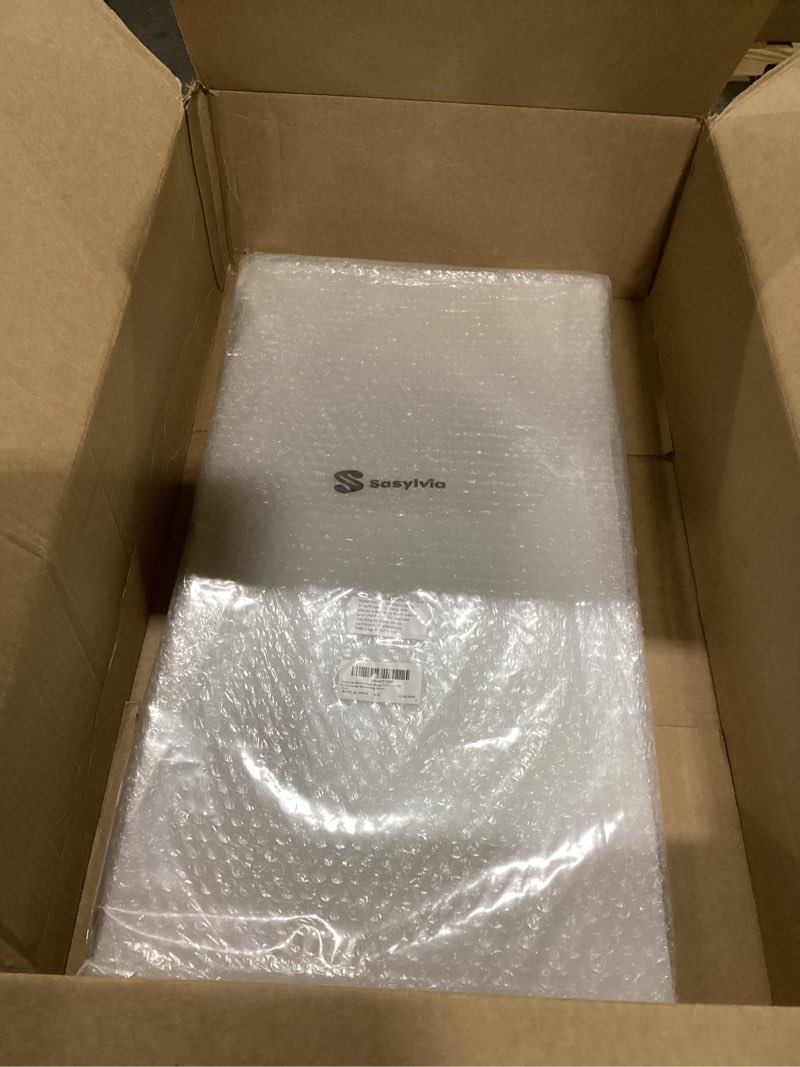 Condition photo showing As Is for Sasylvia White Hdpe Sheet 1/2" Thick 12 x 24 Inch, Hdpe Plastic Sheet Flexible High Density Polyethylene Board Solid Plastic Block for DIY Projects for Machining Home 24'' X 12'' White 1