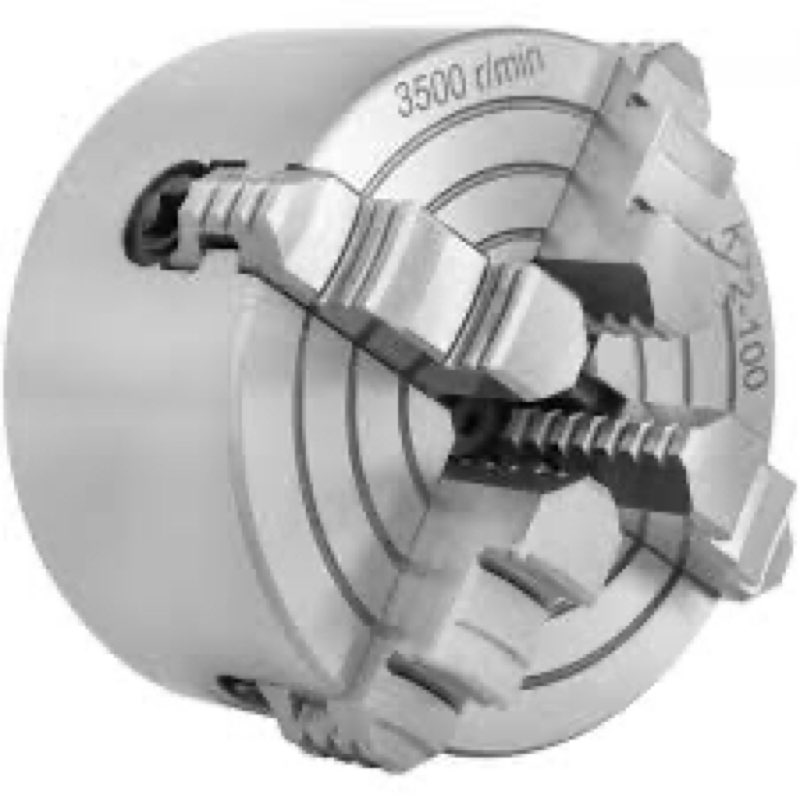 vevor 4-jaw lathe chuck, 10 in (250 mm), lathe chuck, 0.6-9.84 in (15-250 mm) clamping range with t-