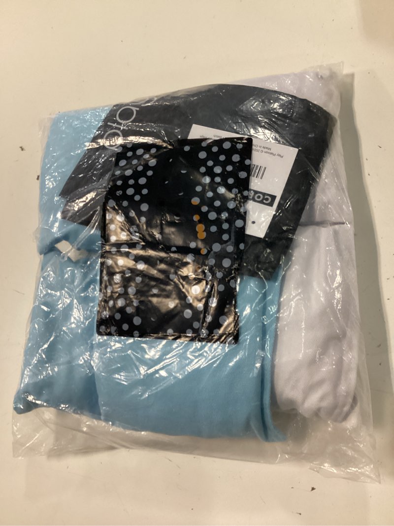 Condition photo showing New/Like New for play platoon premium weather resistant duckcloth cornhole bags - set of 8 bean bags for corn hole game - regulation size & weight sky blue & white