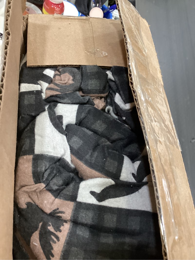 Condition photo showing Good Condition for ruvanti flannel sheets full size - 100% cotton double brushed bed sheets set, deep pockets 16 inches, all seasons breathable & extra soft full sheets, warm & cozy, 4 piece, wilderness plaid wilderness plaid full