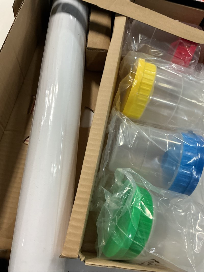 Condition photo showing Good Condition for Melissa & Doug Easel Accessory Set - Paint, Cups, Brushes, Chalk, Paper, Dry-Erase Marker - FSC Certified