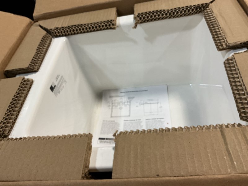 Condition photo showing Good Condition for PROFLO PFLT1720D 20" Drop In Single Basin SMC Laundry Sink - White 20x17x9.5 inches White