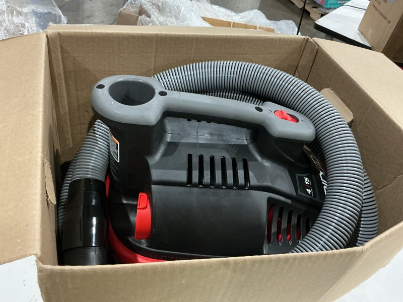 Condition photo showing Good Condition for ridgid 50313 model 4000rv 4-gallon portable wet and dry compact vacuum cleaner with 5.0 peak-hp motor, 4 gallon, red