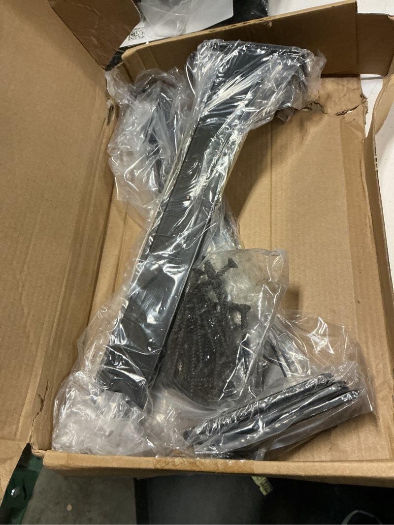 Condition photo showing New/Like New for 6 Pack - 12 inch Black Hidden L Shelf Bracket (1/5 Inch Thicked) Iron Floating Shelf Brackets Rustic Industrial Metal Brackets for Shelf Support Black 6 Pack 12 Inch