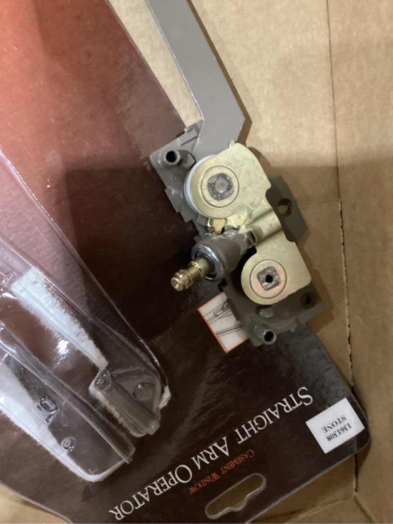 Condition photo showing As Is for andersen straight arm operator (left hand) 9-3/8" stone color