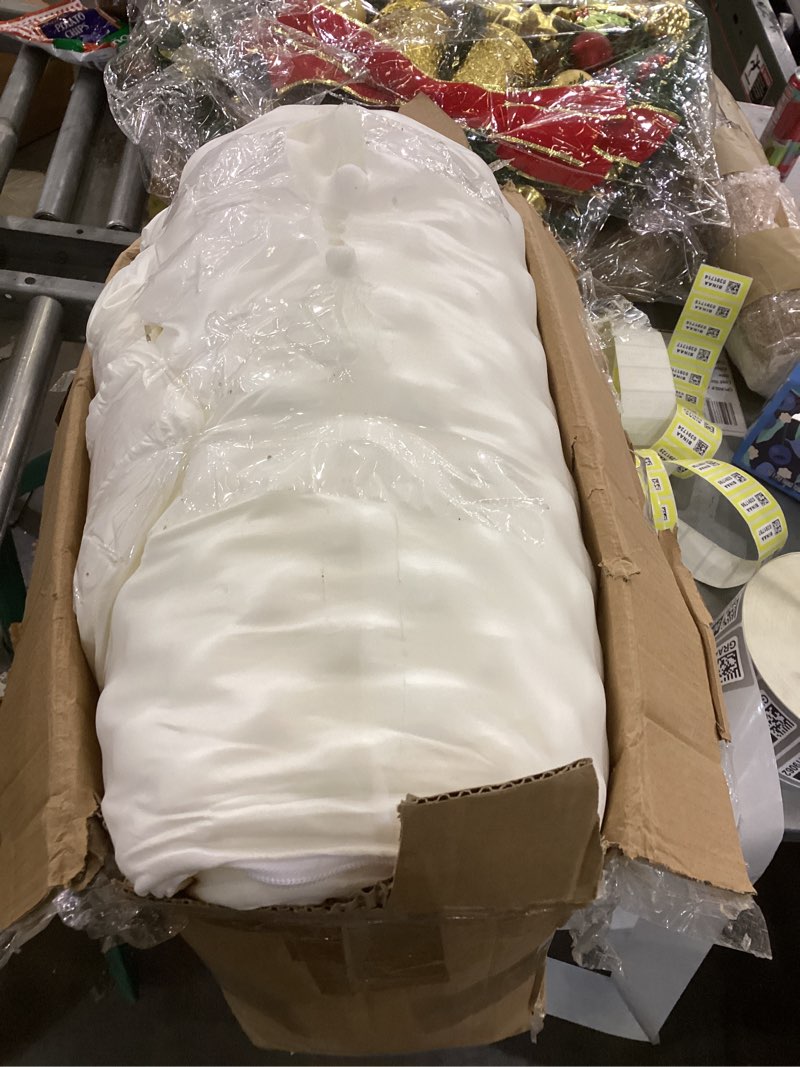 Condition photo showing As Is for Bedsure XL Orthopedic Dog Bed for Extra Large Dogs - Washable XLarge Dog Cat Bed Waterproof, Comfort Dogs Couch Sofa with Washable Removable Cover, Pet Bed with Nonskid Bottom, Light Grey, 42" 42"L x 32"W x 6.5"Th Ether Grey