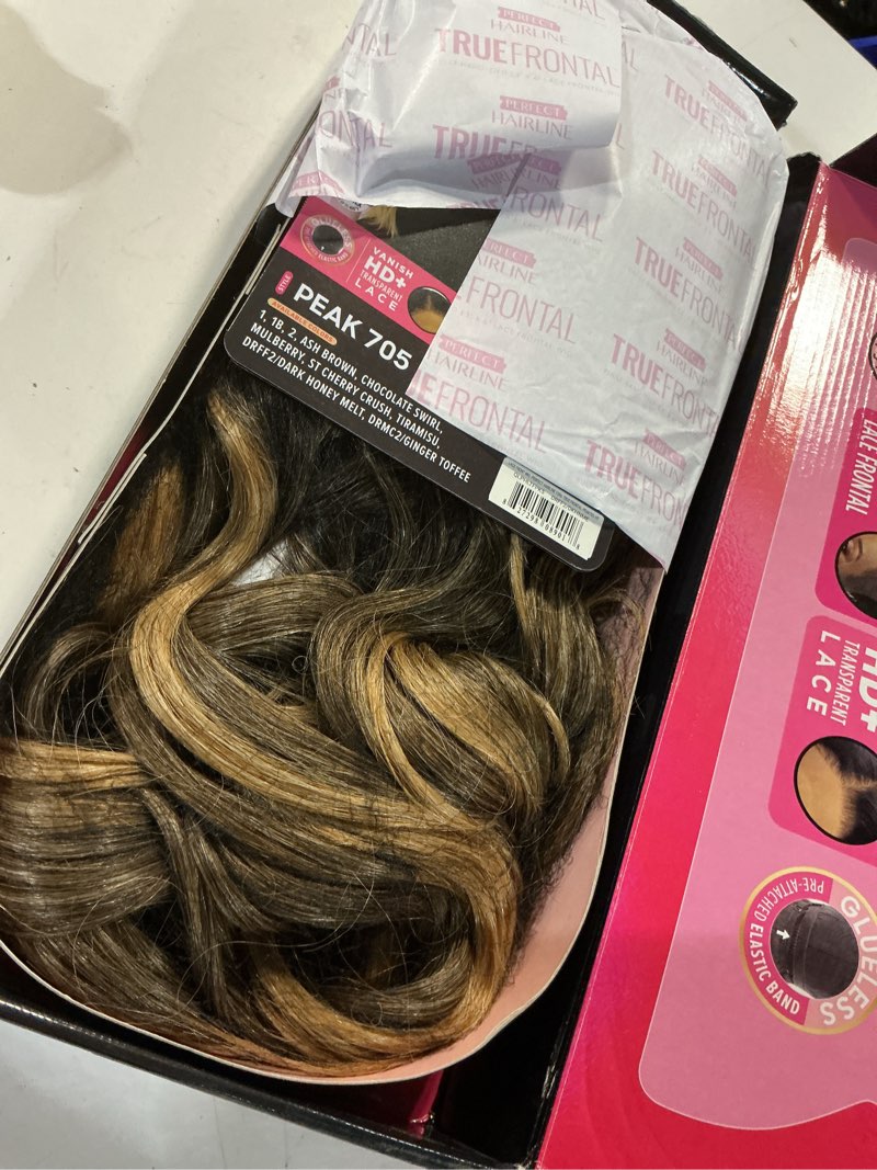 Condition photo showing Good Condition for outre lace front wig - perfect hair line 13x6 - true frontal - peak 705 (drff2/dark honey melt)