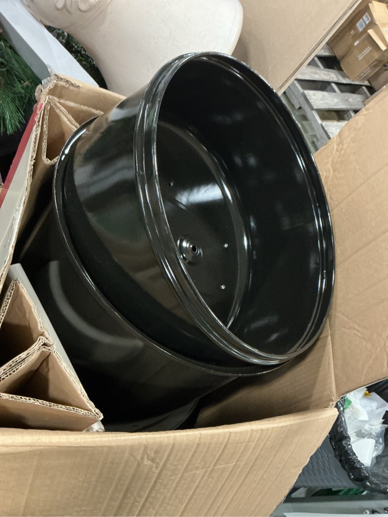 Condition photo showing As Is for Master Forge 564-Sq. in Black Vertical Charcoal Smoker Stainless