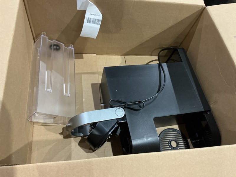 Condition photo showing As Is for keurig k-slim single serve k-cup pod coffee maker, multistream technology, 3 brew sizes, slim and sleek design, 46oz removable reservoir, black