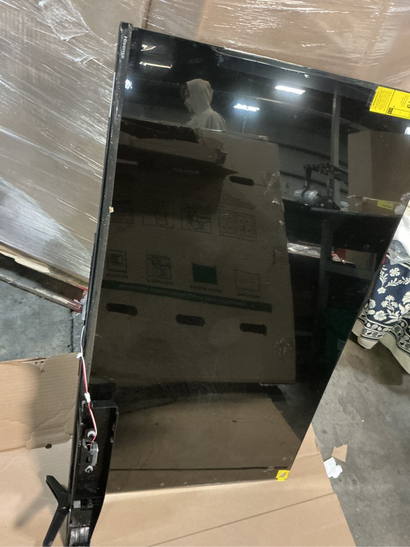 Condition photo showing As Is for fpd 58 inch smart tv, 4k uhd google tv with google play and google cast built-in, hdr 10 television with voice assistant remote, wifi stream live led flat screen tvs, dolby audio(ag58-p1,2025)
