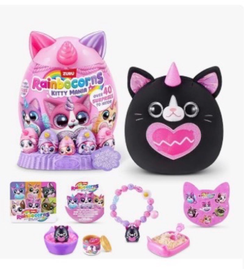 incomplete Rainbocorns Kitty Mania by ZURU, Plush Toy for Girls