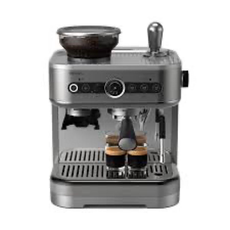 philips barista brew semi-automatic espresso machine with frother, 250gr bean container
