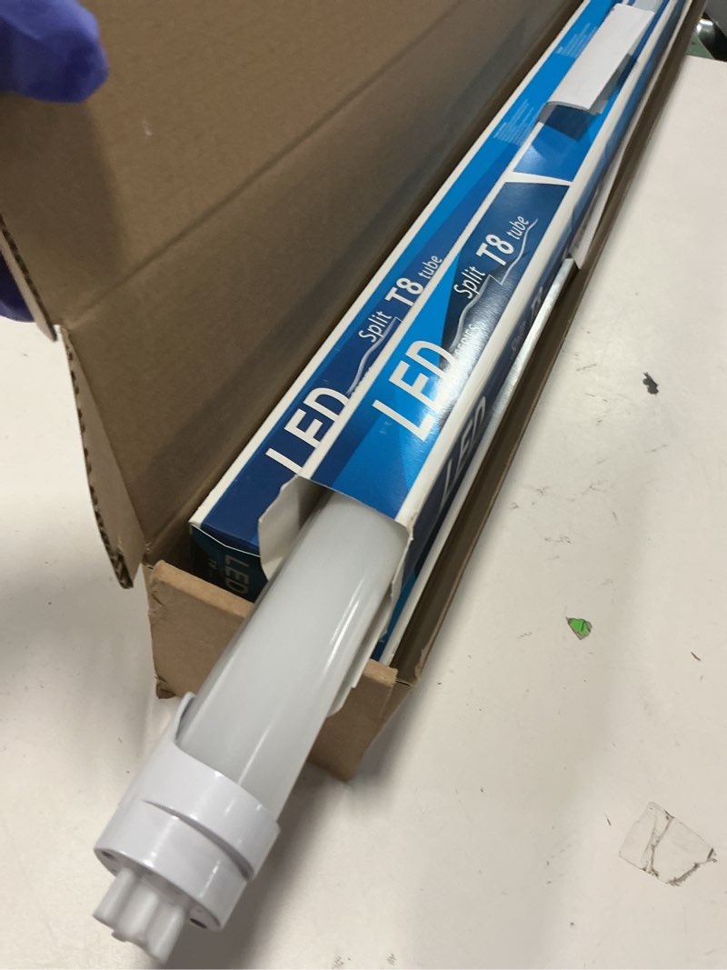 Condition photo showing Good Condition for LightingWill LED T8 Light Tube 3FT, Warm White 3000K-3500K, Dual-End Powered Ballast Bypass, 2000 Lumens 15W (32W Fluorescent Equivalent), Frosted Cover, AC85-265V Lighting Tube Fixtures, 4 Pack Warm White 3FT