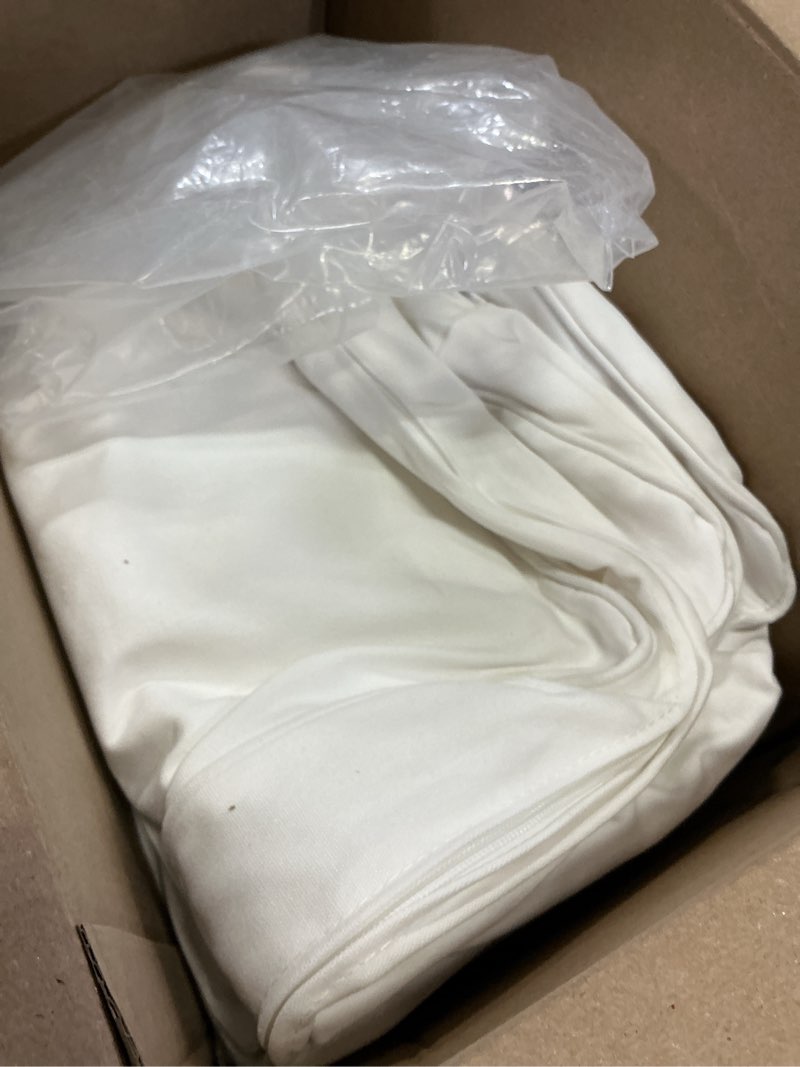 Condition photo showing Good Condition for the heavy cotton sofa cover is 3 seat sofa slipcover replacement. it fits pottery barn pb basic three seat sofa (bright white basic)