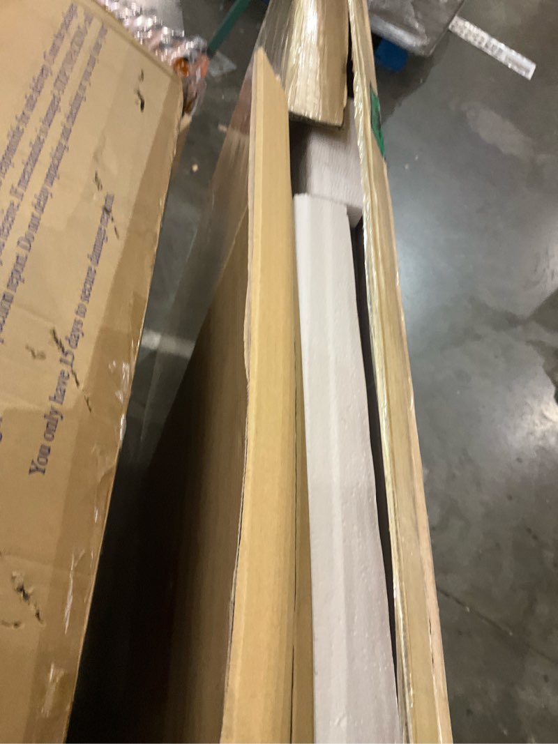 Condition photo showing New/Like New for LOAAO 36”X36” Bronze Bathroom Mirrors for Vanity, Rounded Rectangle Brushed Bronze Metal Frame Mirror, Anti-Rust, Tempered Glass, Hangs Horizontally or Vertically Bronze 36"L x 36"W