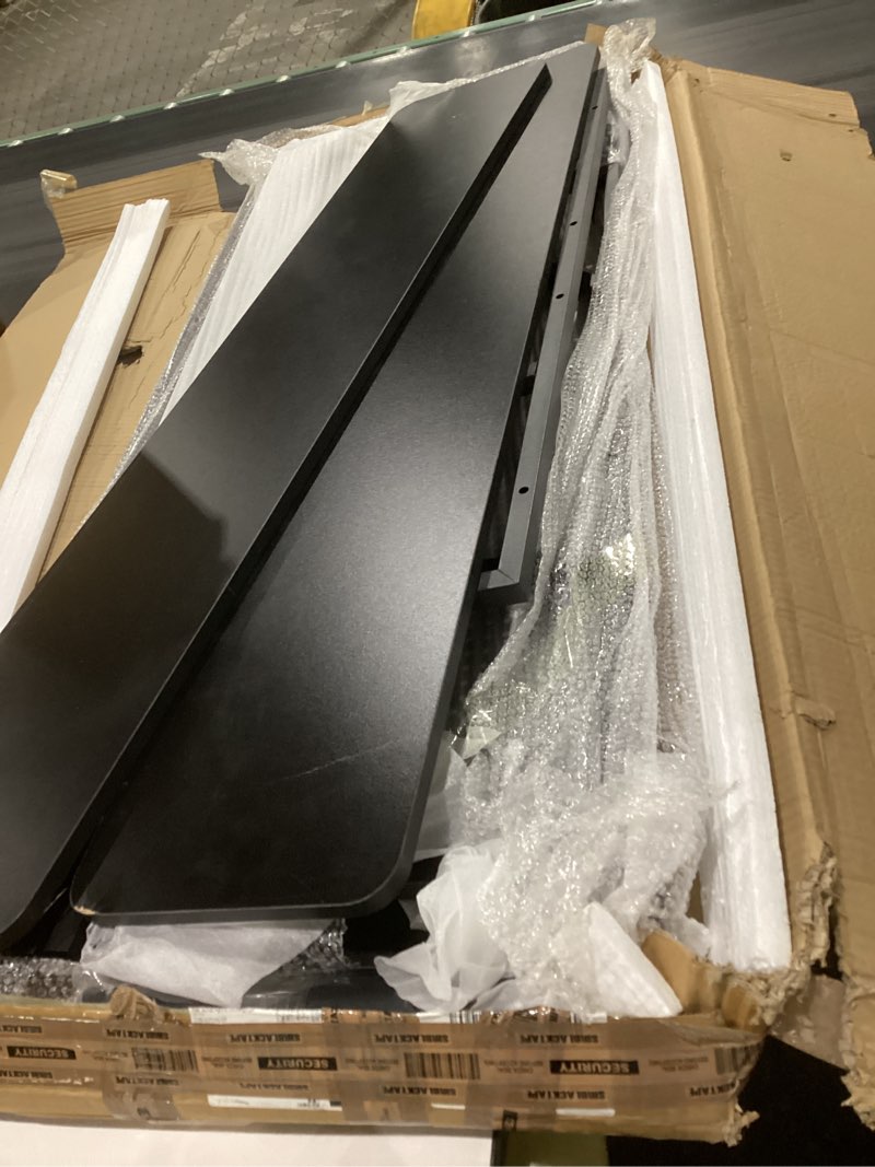 Condition photo showing As Is for desktop hutch bookshelf,many gifts,metal desktop bookcase with pegboard, desk shelf black, countertop storage organizer rack for dorm or office,desktop shelves, similar to stock photo