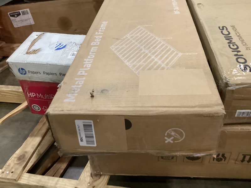 Condition photo showing New/Like New for Full Size Bed Frame - Metal Platform Bed Frames Mattress Foundation with Steel Slat Support, No Box Spring Needed, Storage Space Under Base, Easy Assembly, Black Full (U.S. Standard)