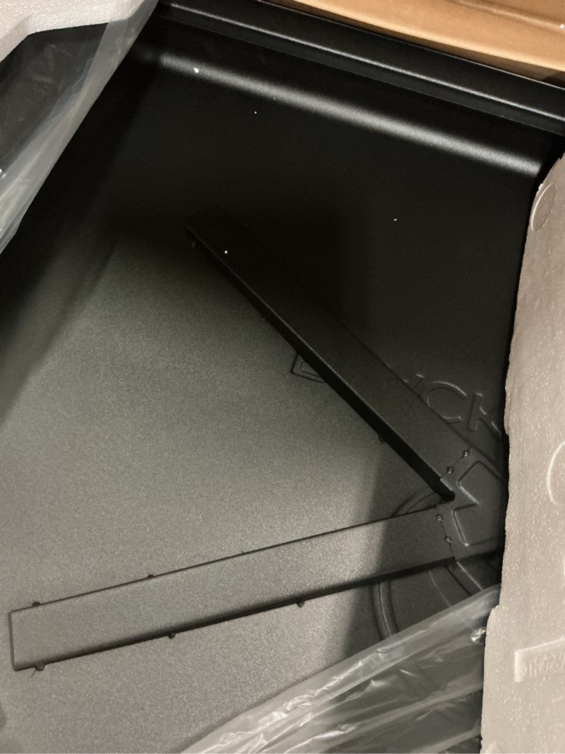 Condition photo showing Good Condition for blackstone 5856 omnivore 36" griddle hood, built-in flat top grill hood with handle, powder coated steel, black