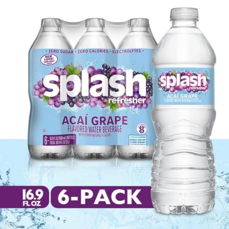 UPC 068274342257 is associated with Splash Refresher Acai Grape Flavored Water 16.9 fl oz 6 Pack