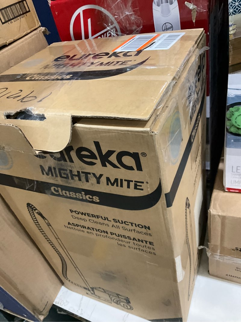 Condition photo showing As Is for eureka bagged canister vacuum cleaner, 3670h w/ 2bags, 3670h-blue blue 3670h with 2 bags