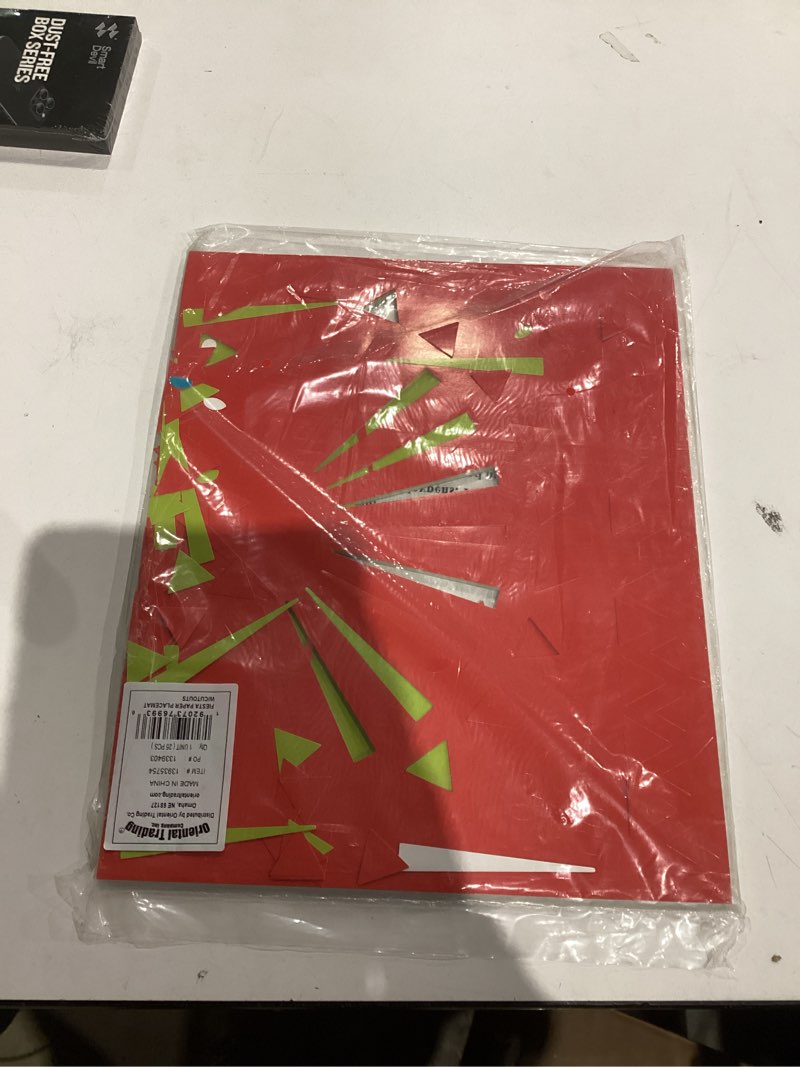 Condition photo showing New/Like New for Fun Express Fiesta Paper Placemats with Cutouts – Colorful Themed Party Supplies VBS Vacation Bible School Birthday Parties & Special Celebrations – Ideal for Kids’ Activities Decorations – 25 Pieces