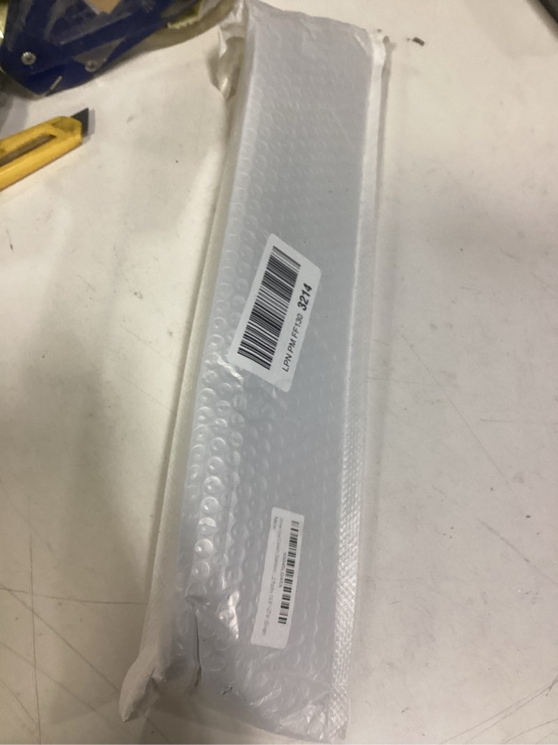 Condition photo showing New/Like New for Stove Gap Covers Stainless Steel 2 Packs, 13.8~27.6 Inch Adjustable Heat Resistant Not Sharp Gap Filler, Easy to Clear Stove Counter Gap Cover Suitable for Even Surface (Silver) Silver 13.8"~27.6"