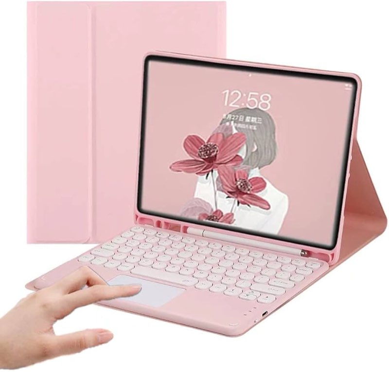 anmengxinling keyboard case for ipad 11 inch 2025(a16)/ipad 10th generation 2022 with pencil holder,