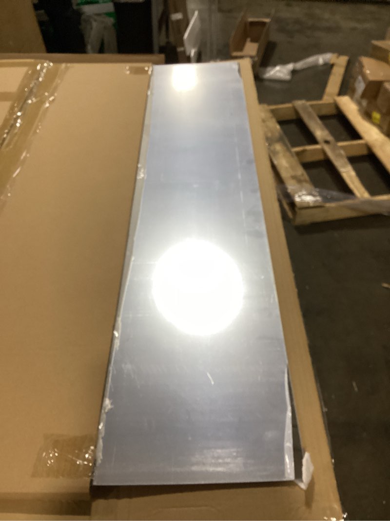 Condition photo showing As Is for 3 Pcs Home Gym Mirror 48'' x 24'' Large Frameless Full Length Body Mirror Acrylic Wall Mounted for Yoga, Home Gym, Fitness, Workout, Bedroom, Garage, Dance Studio 48 x 24 Inch 3