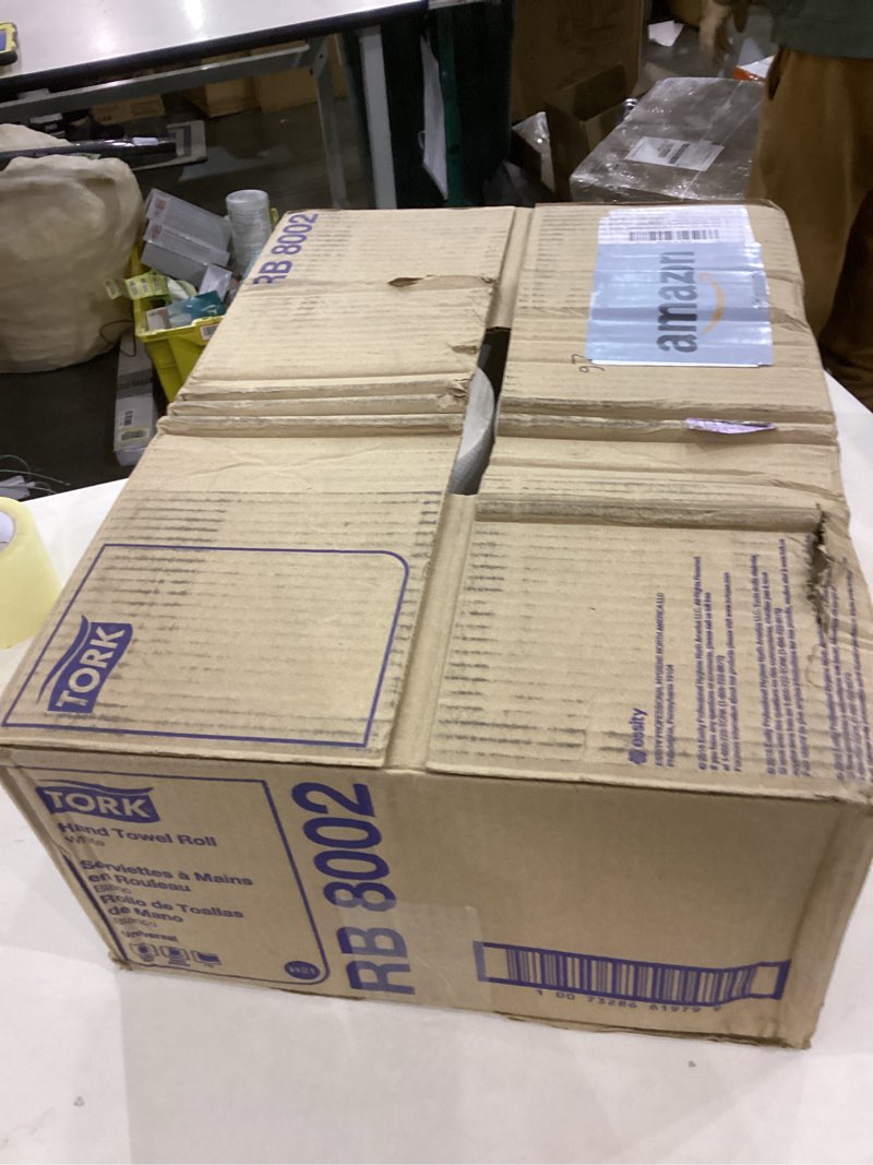 Condition photo showing New/Like New for Tork Universal Hand Towel Roll White, Compatible with H21 Dispensers, 100% Recycled Fiber 6 Rolls x 800 Ft (RB8002)