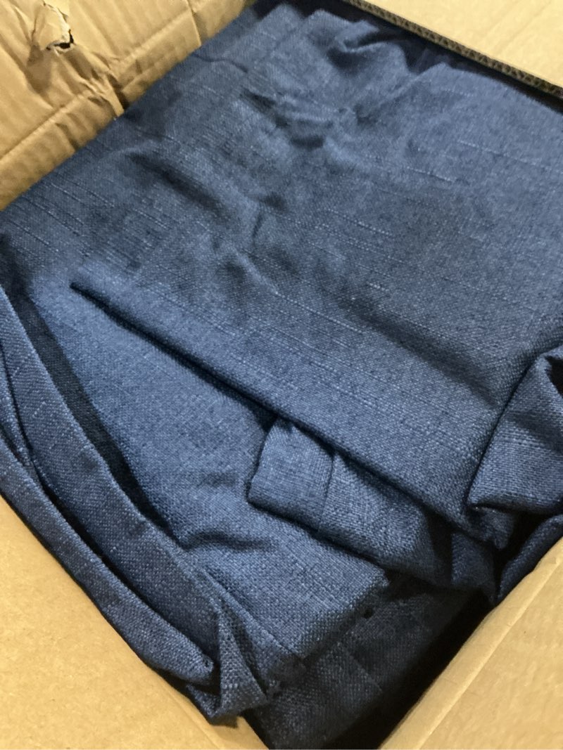 Condition photo showing Good Condition for 10-piece olefin outdoor cushion covers - waterproof uv fade resistant, zipper machine washable, navy blue 25.6"x25.6" slipcovers for patio wicker sectional furniture (covers only) 25.6" × 25.6" ?10pcs? navy blue