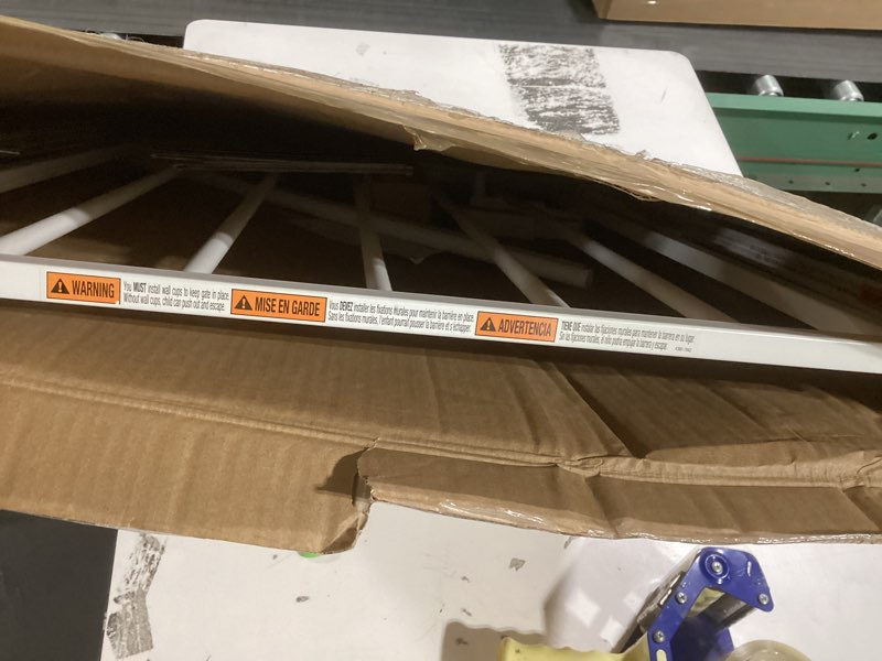 Condition photo showing As Is for Safety 1st Easy Install Baby Gate for Doorways, Auto-Close Pressure-Mounted Magnetic Latch, Indoor D