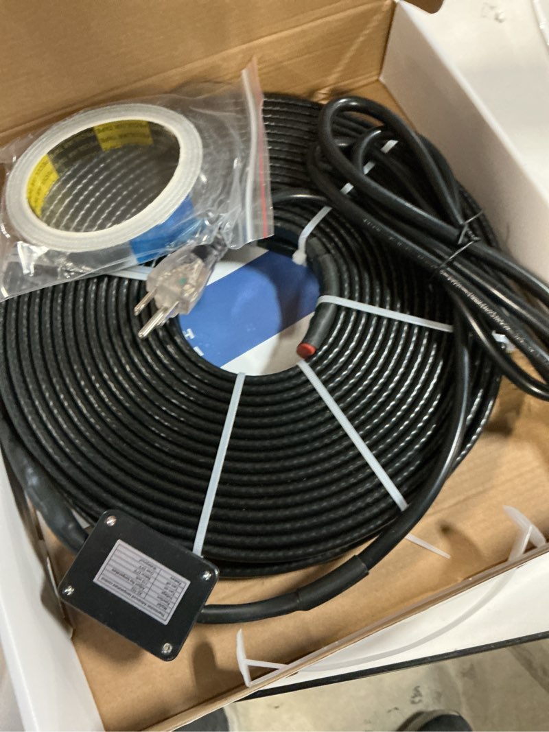 Condition photo showing New/Like New for 60FT Heat Cable for Water Pipes, Prevent Freezing & Easy Installation, Water Pipe Heat Cable With Thermostat Self-Regulating, Pipe Heating Trace System 120 V
