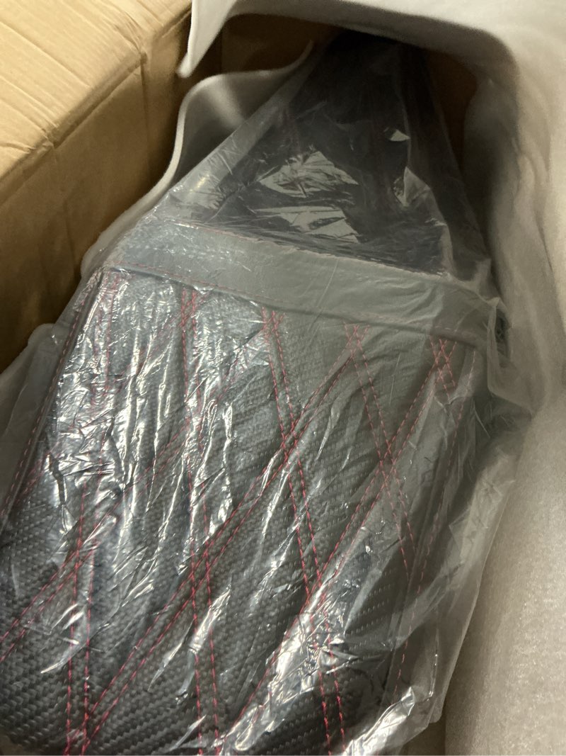 Condition photo showing New/Like New for One-piece Two-Up Seat Driver Passenger Seat Fit for Harley Touring Street Glide FLHX Road Glide FLTRX Street Glide Ultra FLHXU CVO Road Glide ST FLTRXSTSE 2023 2024 2025 (Red Stitching) Basic Red Stitching