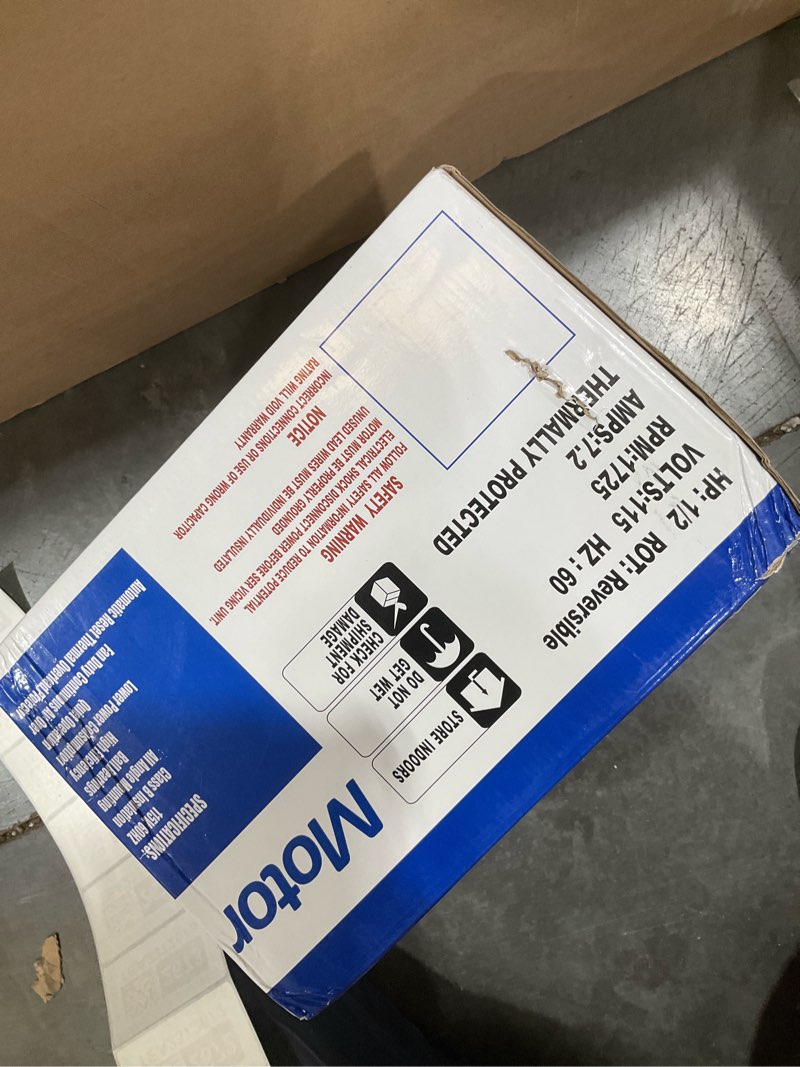 Condition photo showing As Is for GF2054 Blower Motor 1/2 HP 115 Volt 60Hz 1725RPM 48 Frame Compatible with AO Smith, Packard 45012, Emerson 8200, GE BF-4708, Universal 811, BALDOR RSP3451A, Dayton 4UE85, Belt Drive ODP Leungoo
