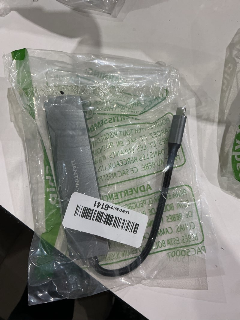 Condition photo showing New/Like New for uantin usb c hub 7 in 1 multiport adapter with 4k hdmi dongle, 100w pd, sd/tf card reader, 3 usb-a, usbc docking station for macbook mac pro/air, dell, hp, asus, acer and other type c laptops
