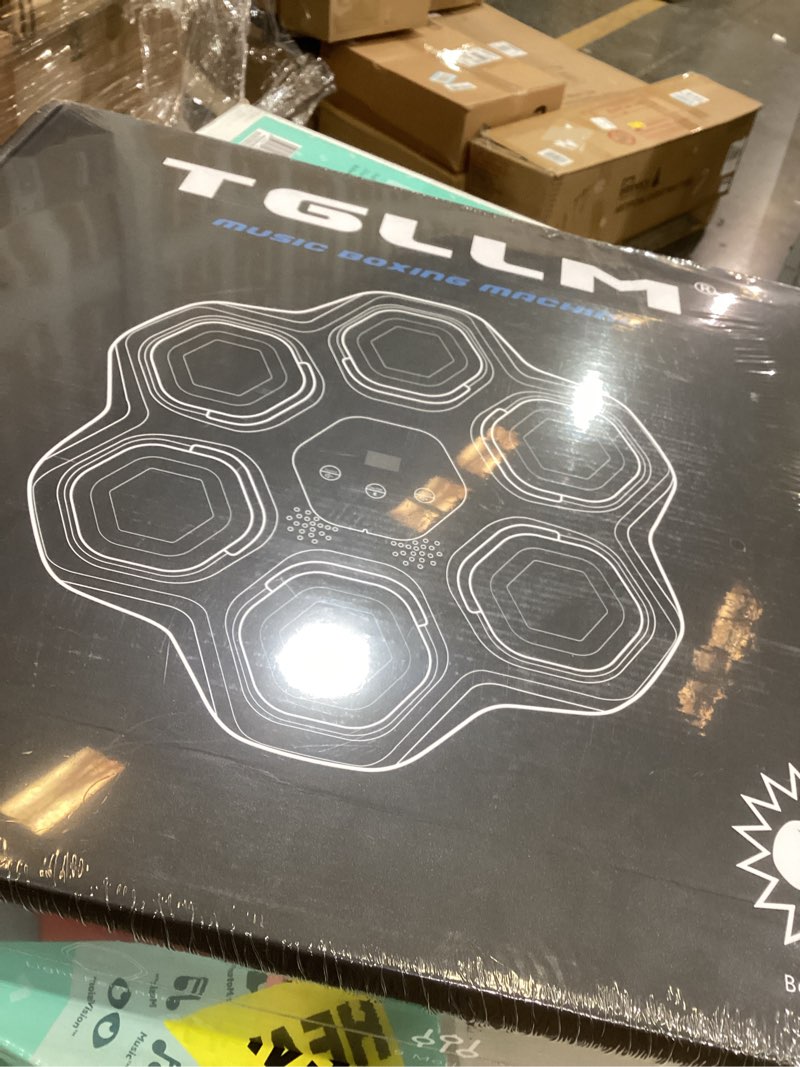 Condition photo showing New/Like New for Music Boxing Machine, Smart Bluetooth Boxing Machine with Gloves, Wall Mounted Music Punching Trainer for Kids Adult, LED Electronic Boxing Workout Target with 9 Modes & 9 Speeds