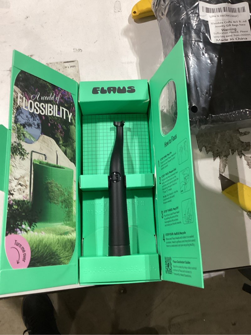 Condition photo showing Good Condition for FLAUS Electric Flosser (Oprah's List, Shark Tank) 3 Speeds + 45 Refill Heads (Gentle Gliding Floss for Sensitive Gums) Water Flosser Alternative, Dentist Recommended Tooth Flossers Dental Floss Picks