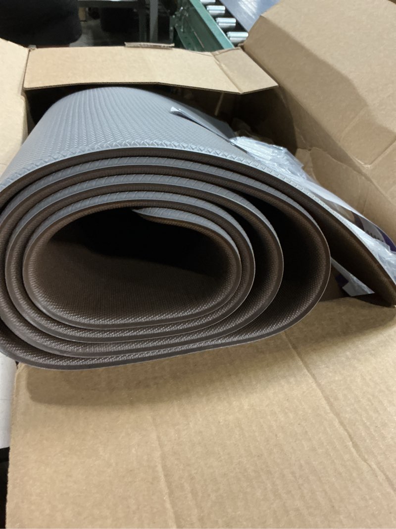 Condition photo showing Good Condition for dexi kitchen floor mats cushioned anti fatigue, 23x86, large long standing runner rug waterproof, comfort memory foam padded for front sink laundry, grey 86"l x 23"w x 0.4"th grey